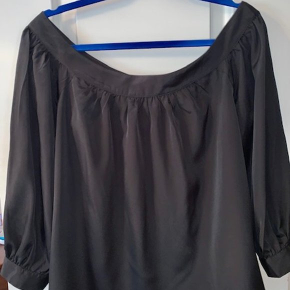 Anthropologie Off-Shoulder Maeve Black  Blouse - Picture 3 of 3